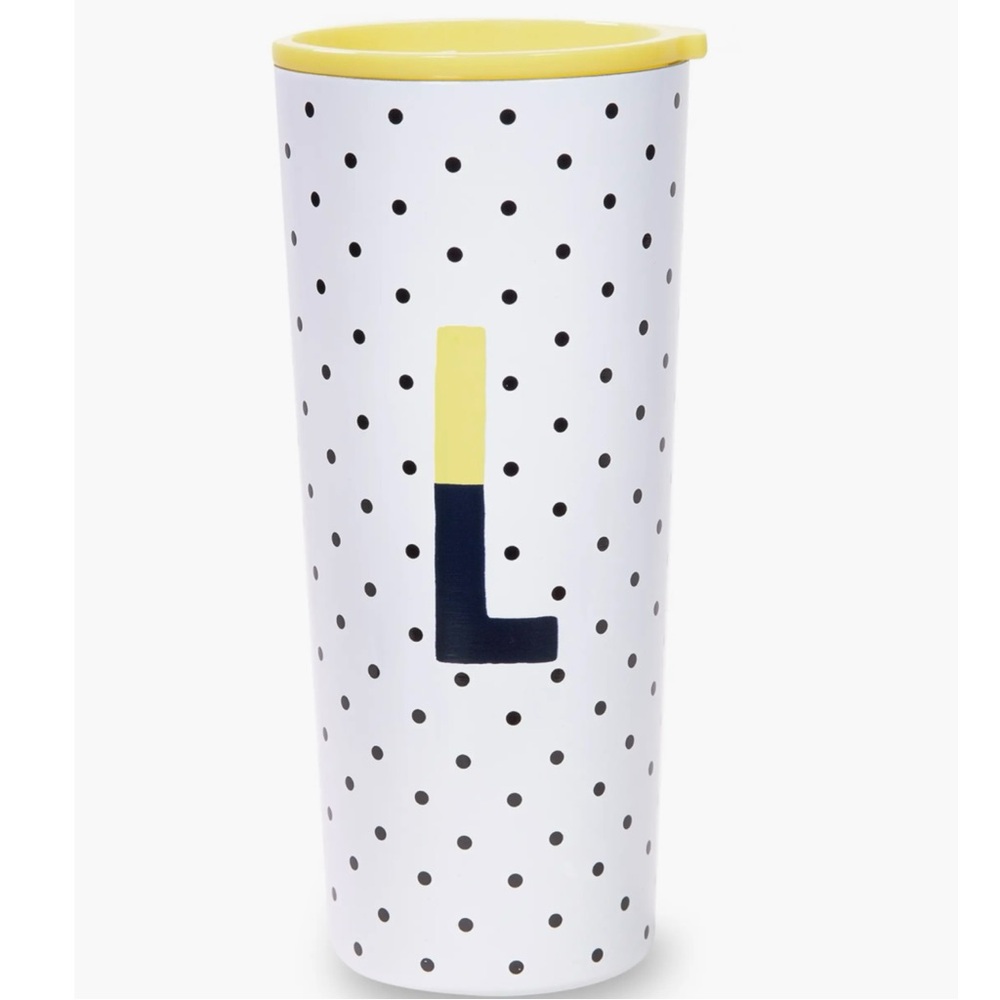 Kate Spade New York Stainless Steel Initial “L” Tumbler
